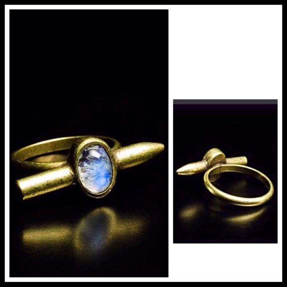 THE2BANDITS OMBRÉ STONE BULLET SETTING RING A3C - Picture 7 of 8